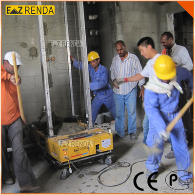 Yellow Three - Phase motor Plaster Rendering Machine 1150mm X 700mm X 500mm