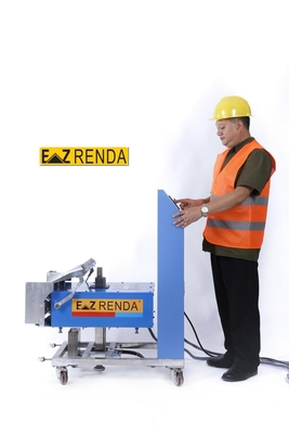 Mavi Ve Beyaz İç Cephe Harç Rendering Makinesi Otomatik Konumlandırma Sistemi